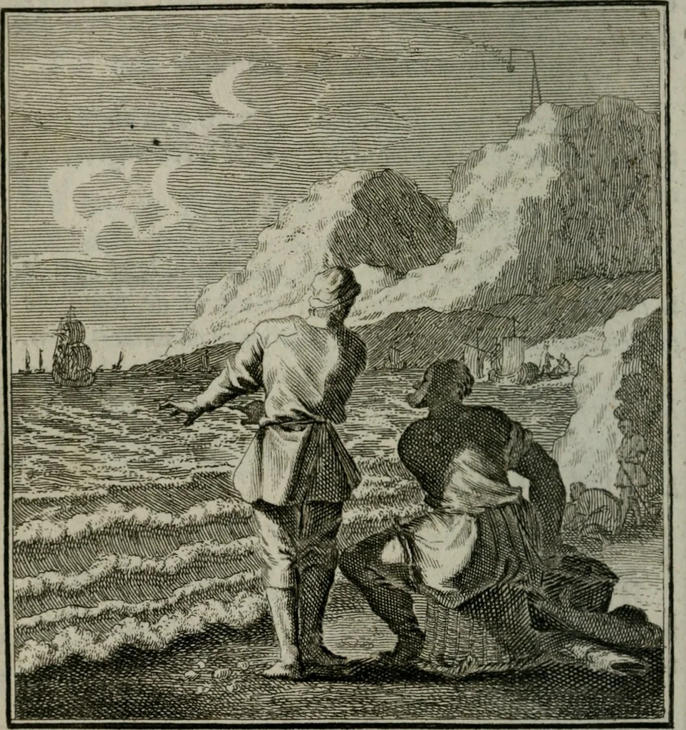 An illustration from Beschouwing der Wereld, 1738, leaf 171
