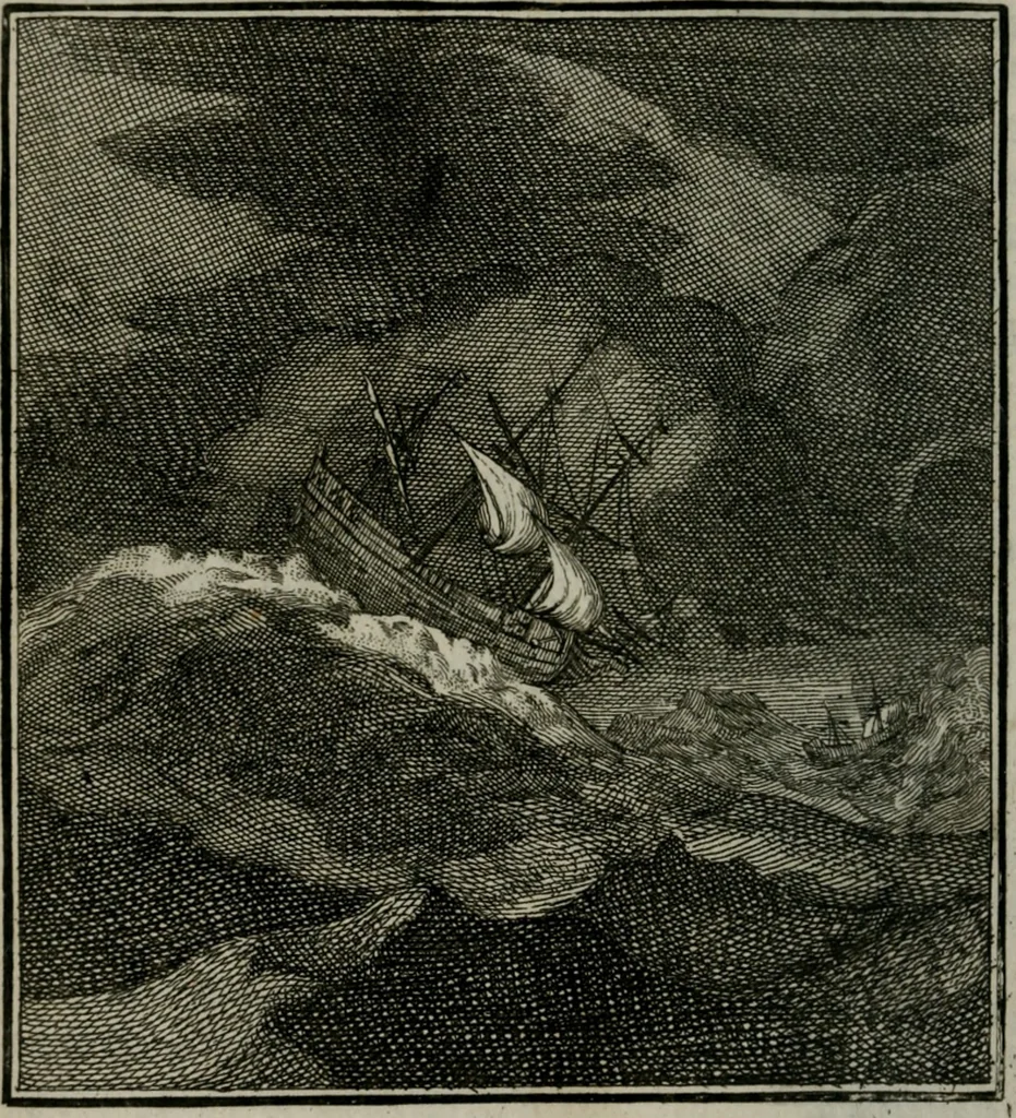 An illustration from Beschouwing der Wereld, 1738, leaf 175