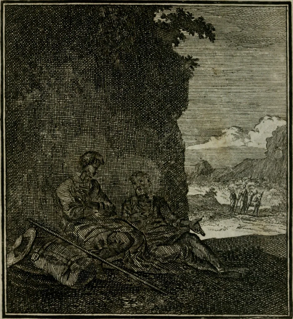 An illustration from Beschouwing der Wereld, 1738, leaf 187