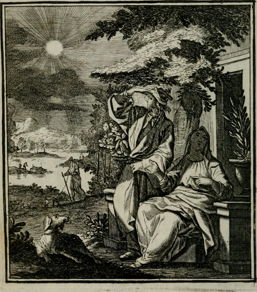 An illustration from Beschouwing der Wereld, 1738, leaf 19