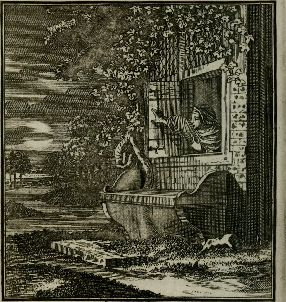 An illustration from Beschouwing der Wereld, 1738, leaf 191