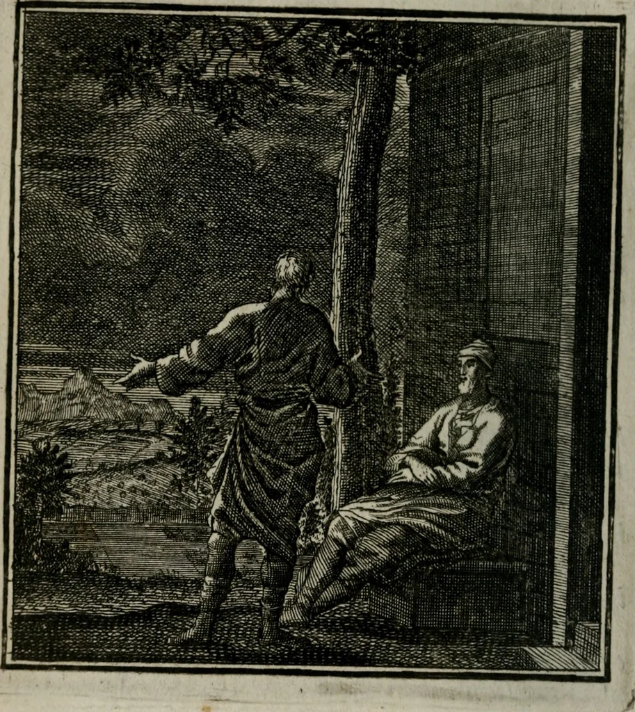 An illustration from Beschouwing der Wereld, 1738, leaf 199