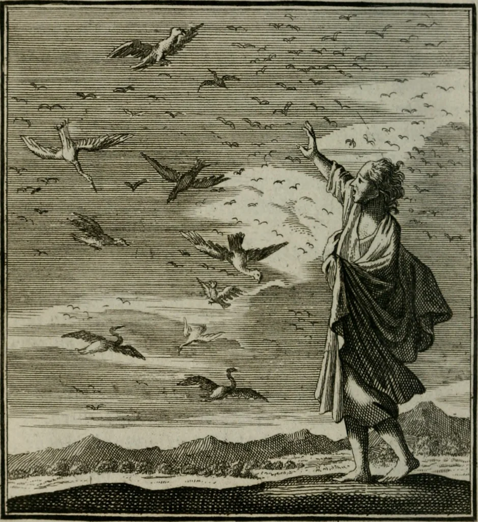 An illustration from Beschouwing der Wereld, 1738, leaf 299