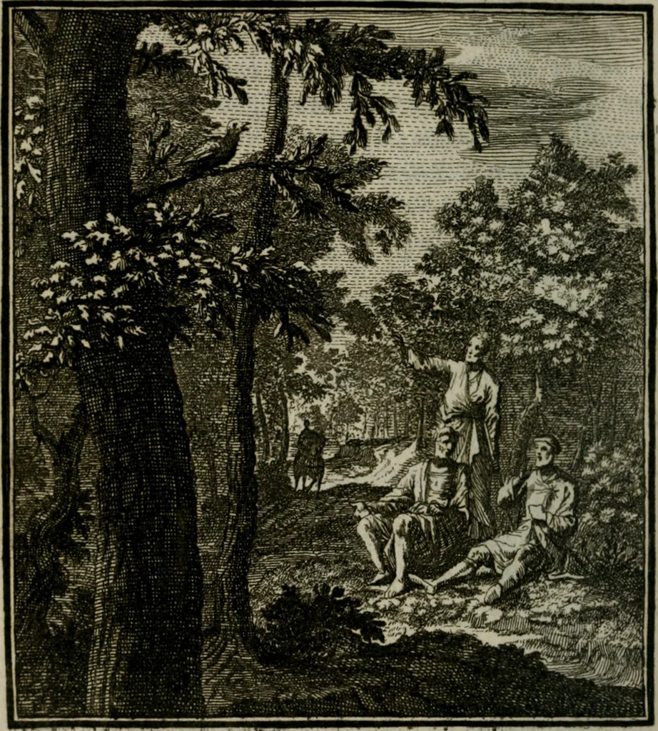 An illustration from Beschouwing der Wereld, 1738, leaf 323