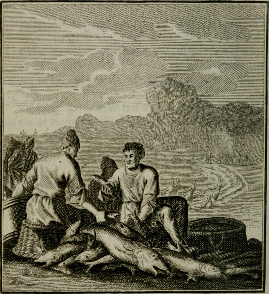 An illustration from Beschouwing der Wereld, 1738, leaf 327