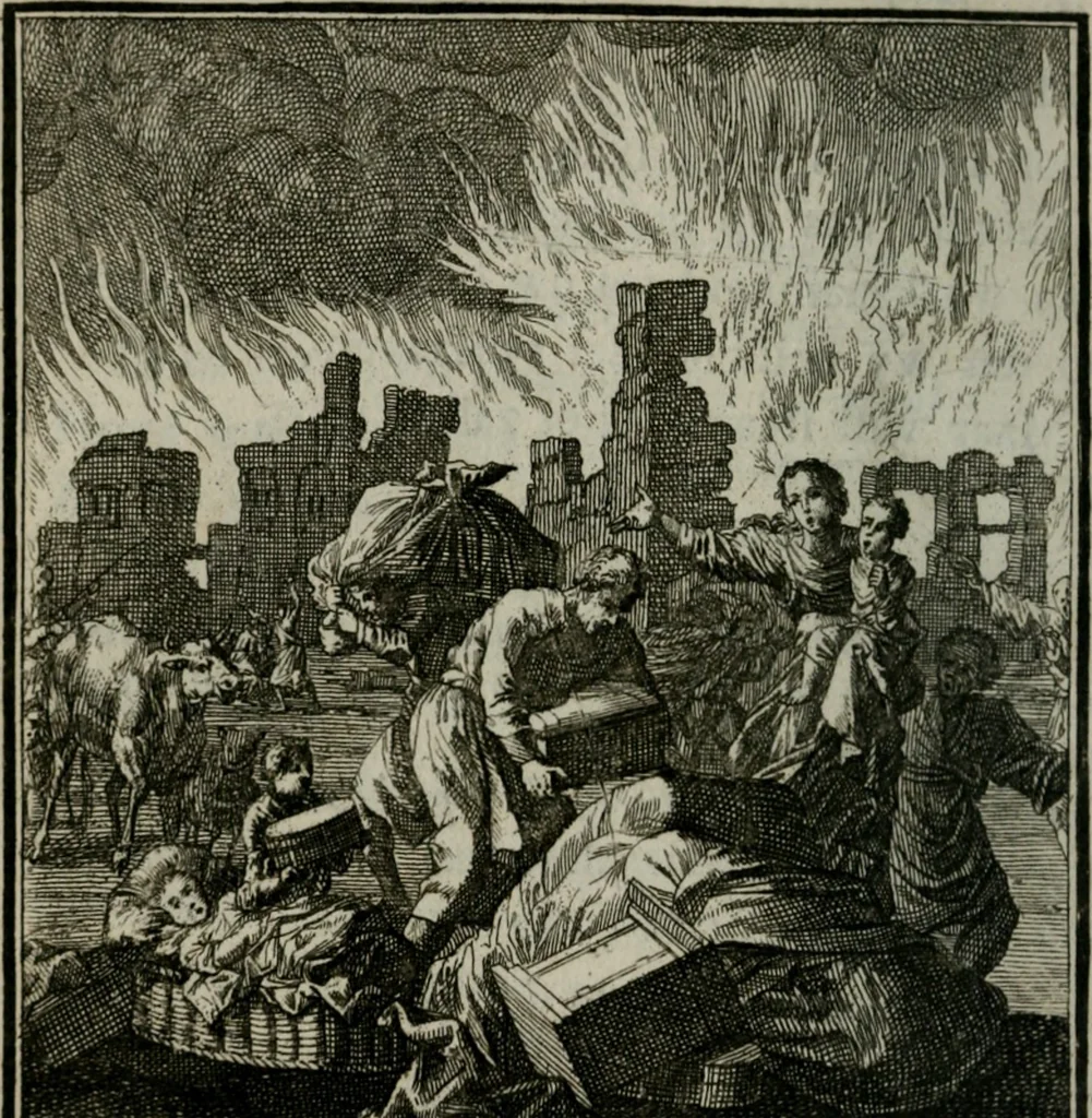 An illustration from Beschouwing der Wereld, 1738, leaf 355