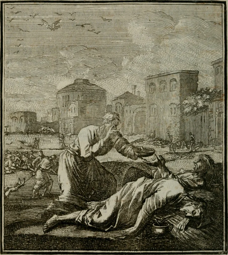 An illustration from Beschouwing der Wereld, 1738, leaf 373