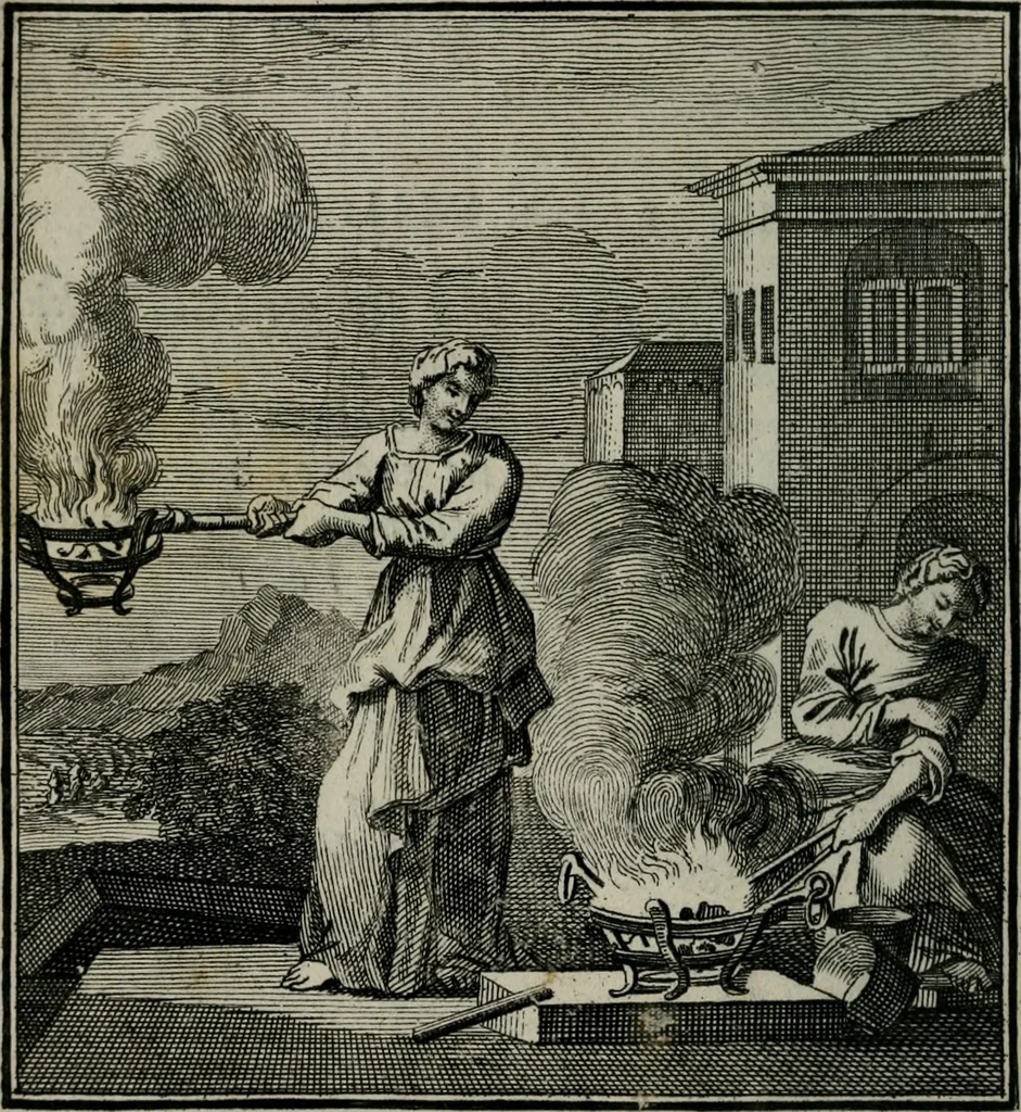 An illustration from Beschouwing der Wereld, 1738, leaf 39