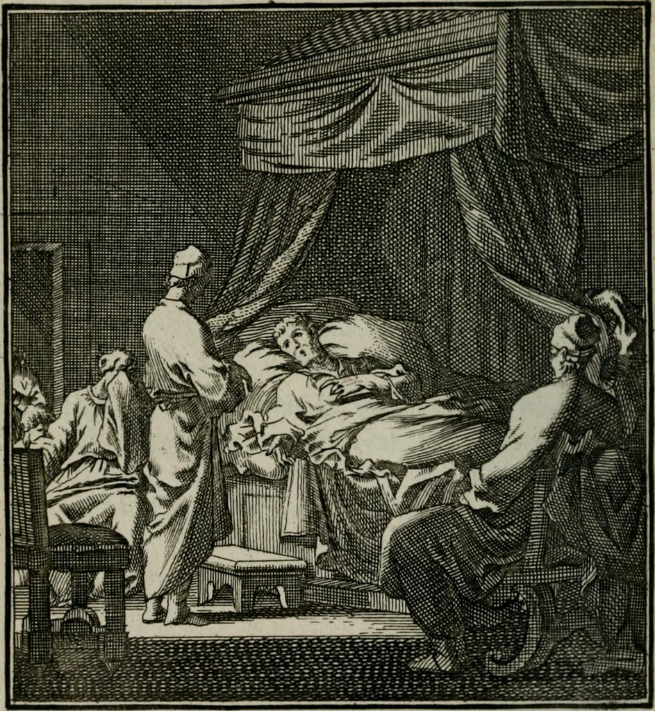 An illustration from Beschouwing der Wereld, 1738, leaf 401
