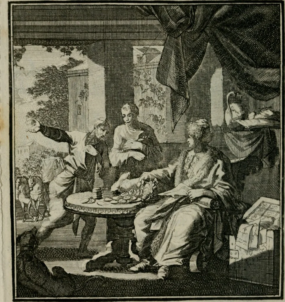 An illustration from Beschouwing der Wereld, 1738, leaf 415