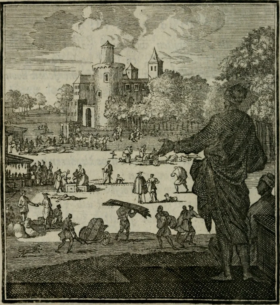 An illustration from Beschouwing der Wereld, 1738, leaf 419