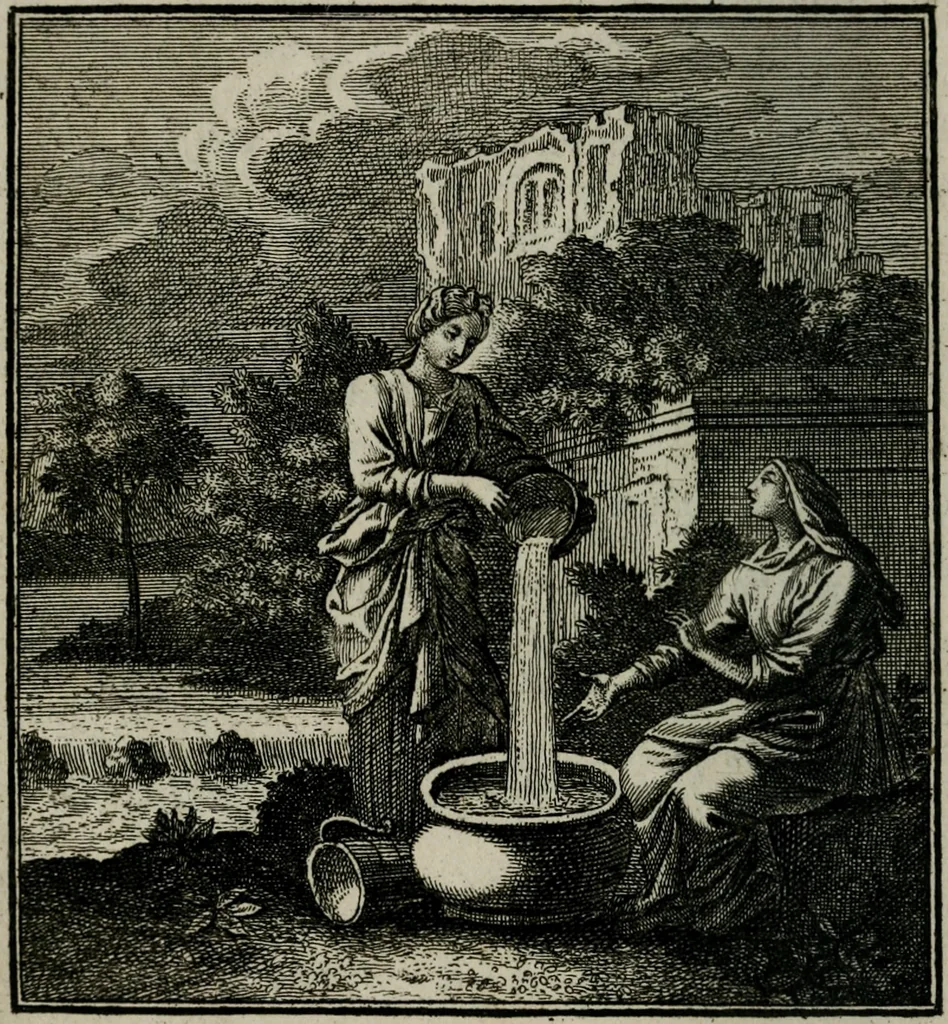 An illustration from Beschouwing der Wereld, 1738, leaf 43