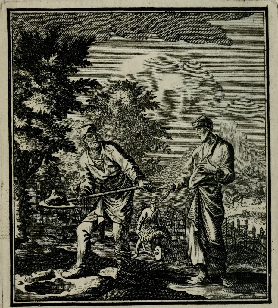 An illustration from Beschouwing der Wereld, 1738, leaf 47