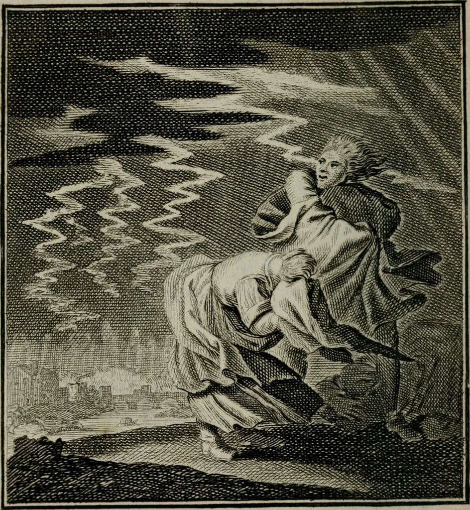 An illustration from Beschouwing der Wereld, 1738, leaf 63