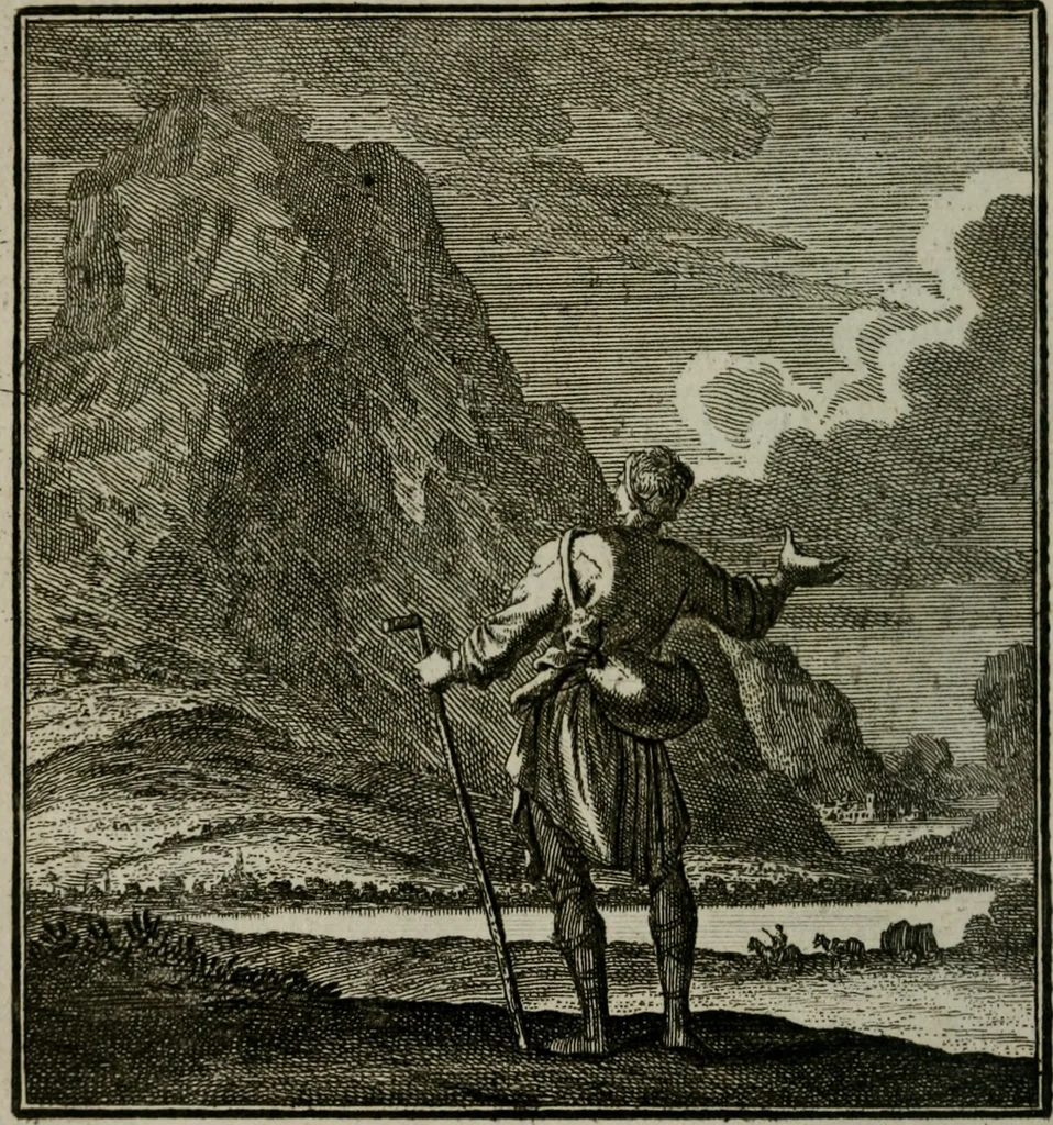 An illustration from Beschouwing der Wereld, 1738, leaf 71
