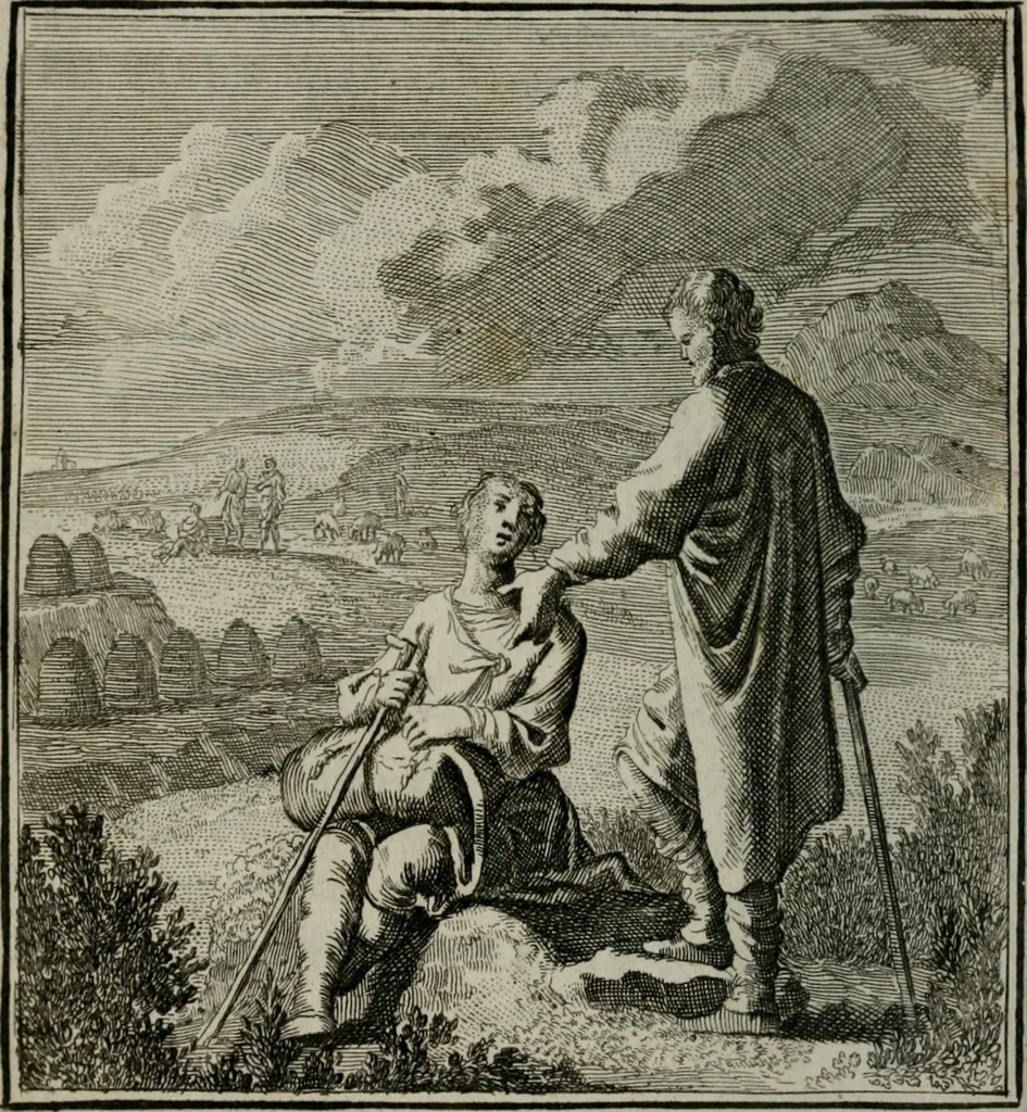 An illustration from Beschouwing der Wereld, 1738, leaf 91