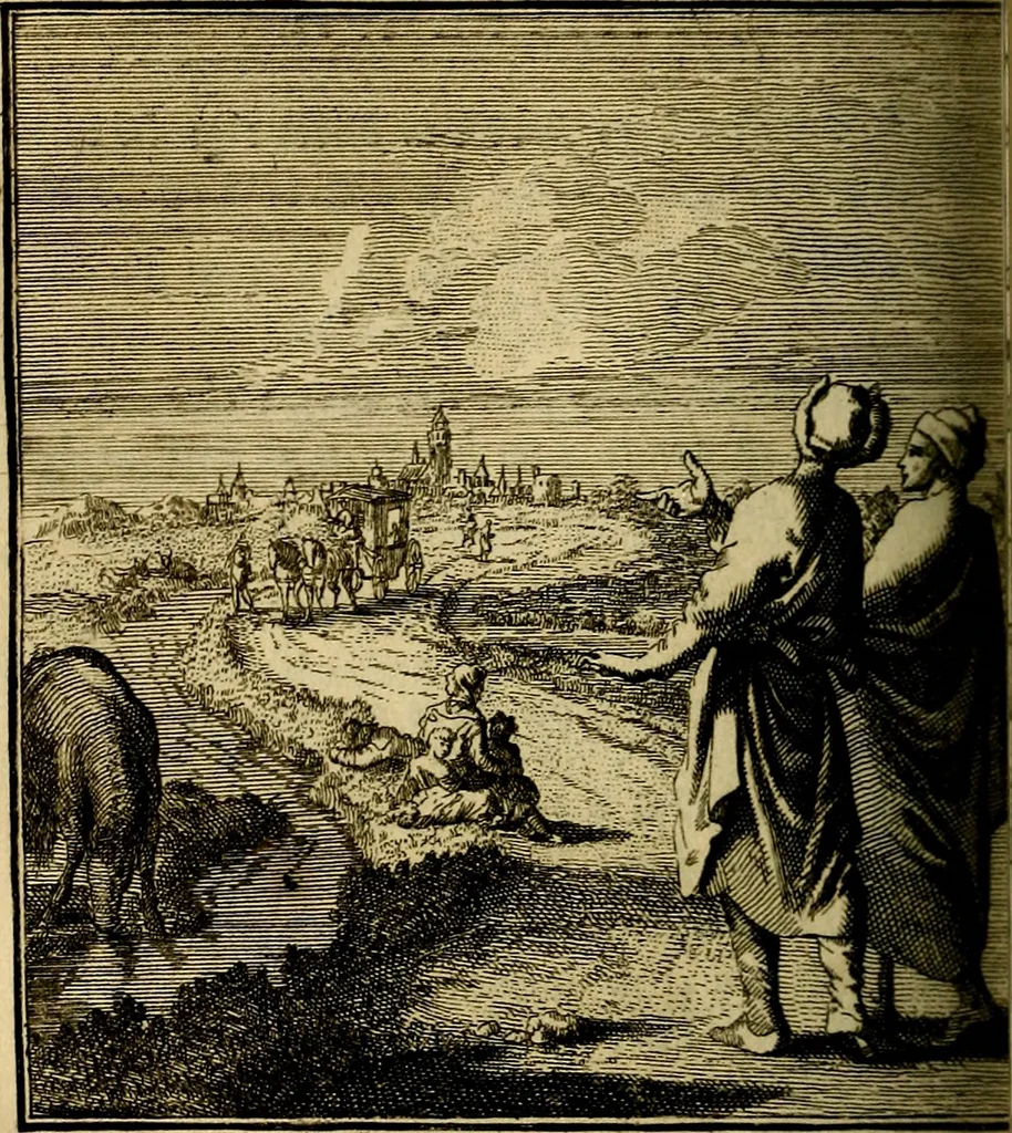 An illustration from Beschouwing der wereld : bestaande in hondert konstige figuuren, met godlyke spreuken en stichtelyke verzen, 1708, leaf 141