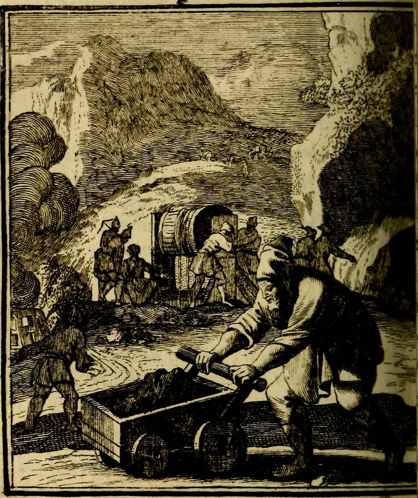 An illustration from Beschouwing der wereld : bestaande in hondert konstige figuuren, met godlyke spreuken en stichtelyke verzen, 1708, leaf 145