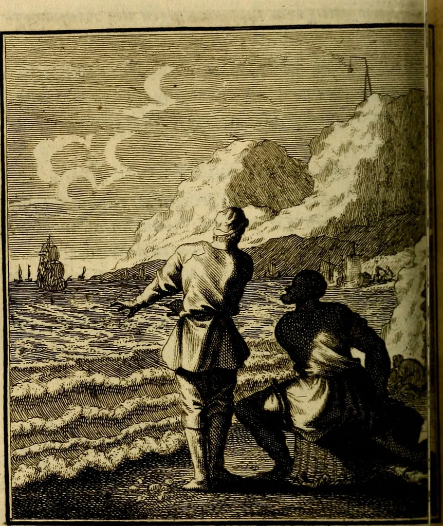 An illustration from Beschouwing der wereld : bestaande in hondert konstige figuuren, met godlyke spreuken en stichtelyke verzen, 1708, leaf 165