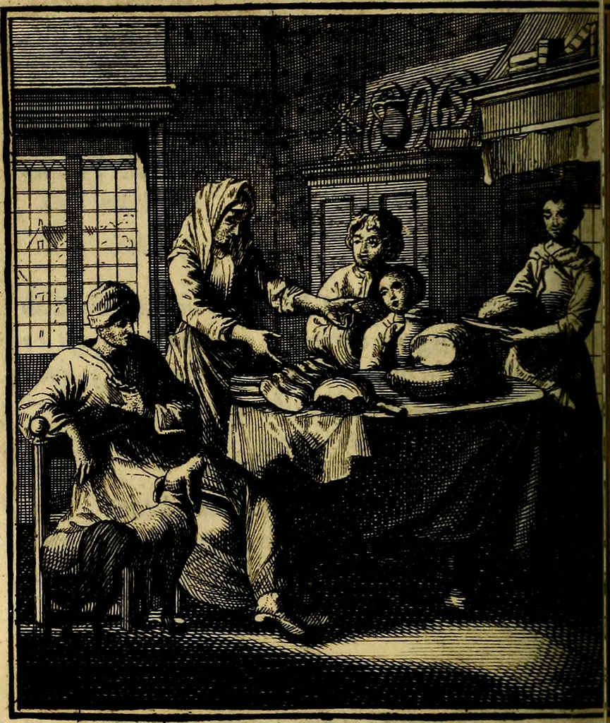 An illustration from Beschouwing der wereld : bestaande in hondert konstige figuuren, met godlyke spreuken en stichtelyke verzen, 1708, leaf 189