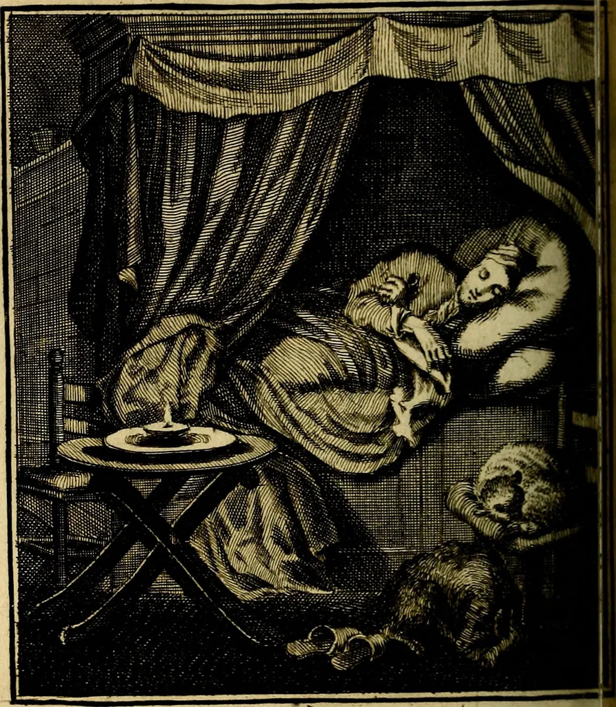 An illustration from Beschouwing der wereld : bestaande in hondert konstige figuuren, met godlyke spreuken en stichtelyke verzen, 1708, leaf 197