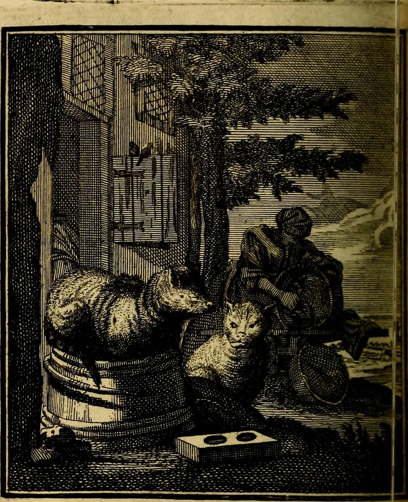 An illustration from Beschouwing der wereld : bestaande in hondert konstige figuuren, met godlyke spreuken en stichtelyke verzen, 1708, leaf 233
