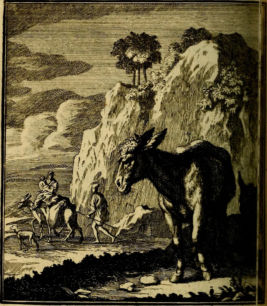 An illustration from Beschouwing der wereld : bestaande in hondert konstige figuuren, met godlyke spreuken en stichtelyke verzen, 1708, leaf 257