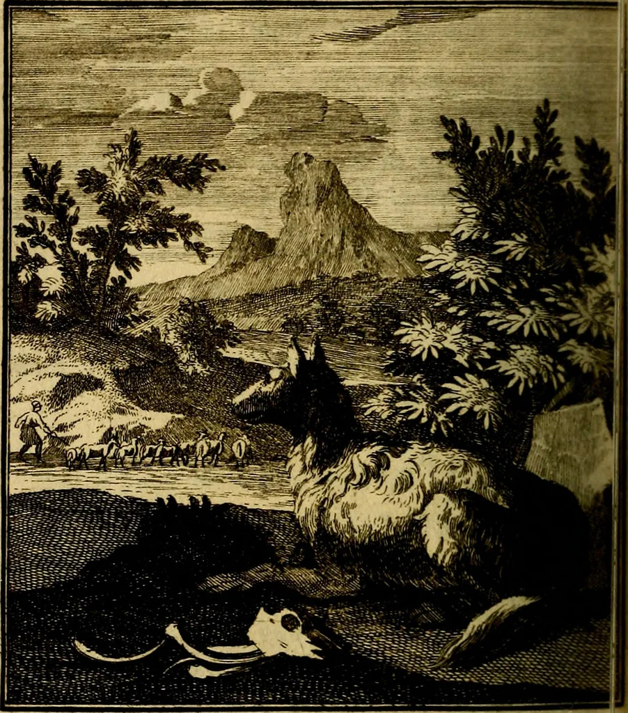 An illustration from Beschouwing der wereld : bestaande in hondert konstige figuuren, met godlyke spreuken en stichtelyke verzen, 1708, leaf 273