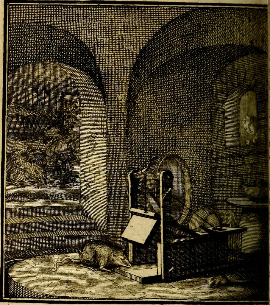 An illustration from Beschouwing der wereld : bestaande in hondert konstige figuuren, met godlyke spreuken en stichtelyke verzen, 1708, leaf 289