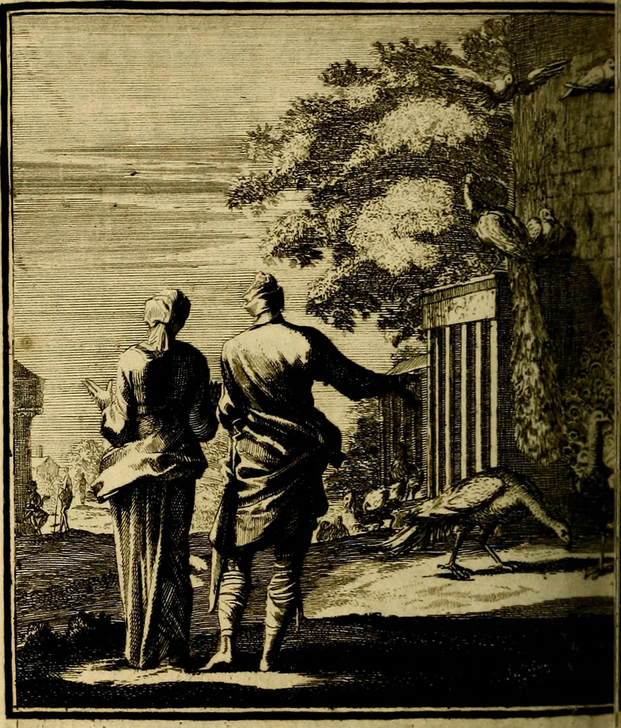 An illustration from Beschouwing der wereld : bestaande in hondert konstige figuuren, met godlyke spreuken en stichtelyke verzen, 1708, leaf 313
