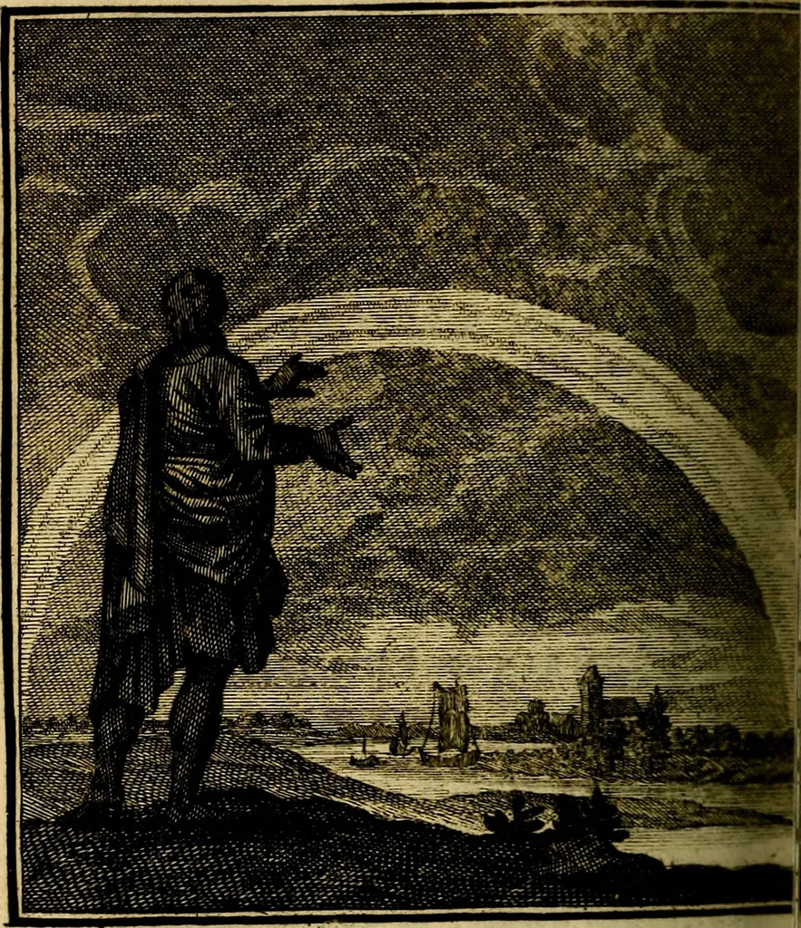 An illustration from Beschouwing der wereld : bestaande in hondert konstige figuuren, met godlyke spreuken en stichtelyke verzen, 1708, leaf 333