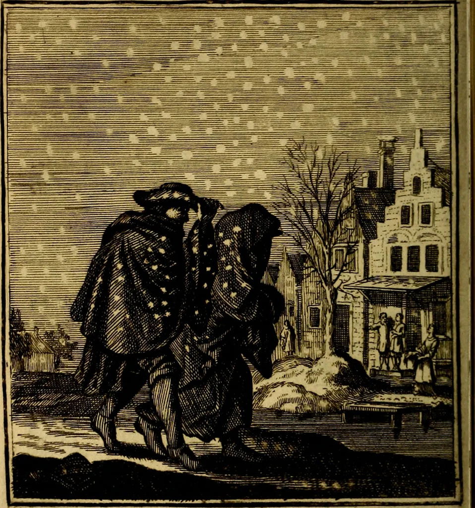 An illustration from Beschouwing der wereld : bestaande in hondert konstige figuuren, met godlyke spreuken en stichtelyke verzen, 1708, leaf 53