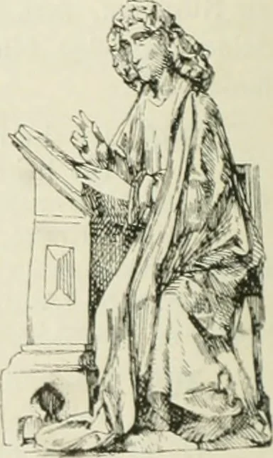 An illustration from Beschreibung der Bildwerke der christlichen Epoche. Bearb. von Wilhelm Bode und Hugo von Tschudi, 1888, leaf 105