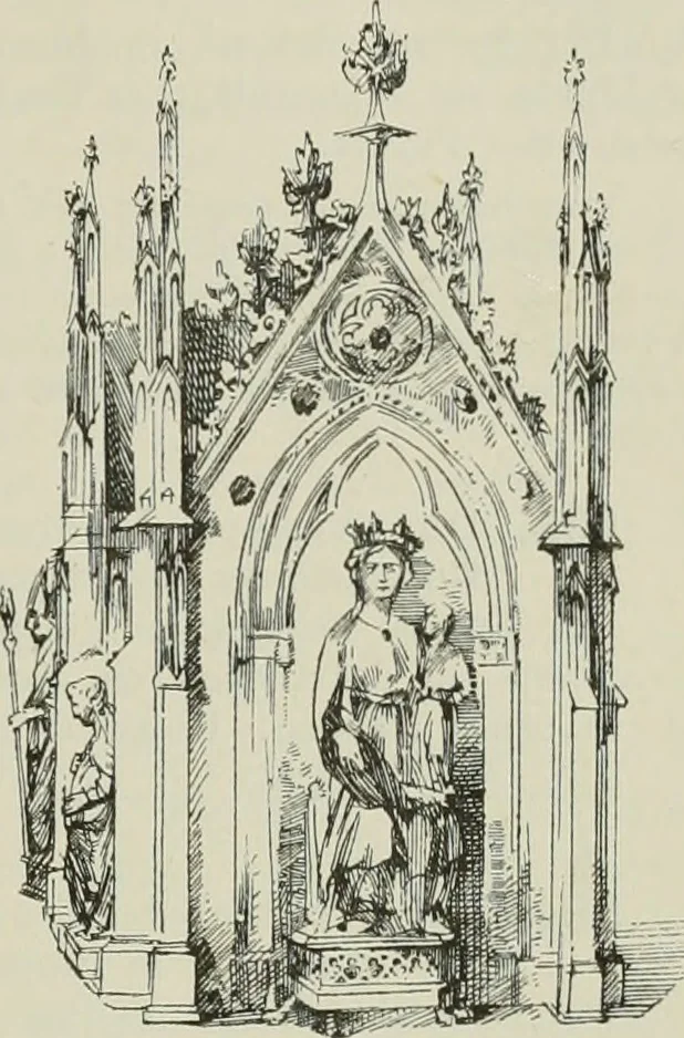 An illustration from Beschreibung der Bildwerke der christlichen Epoche. Bearb. von Wilhelm Bode und Hugo von Tschudi, 1888, leaf 164