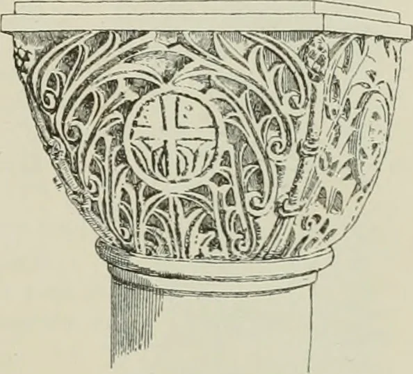 An illustration from Beschreibung der Bildwerke der christlichen Epoche. Bearb. von Wilhelm Bode und Hugo von Tschudi, 1888, leaf 18