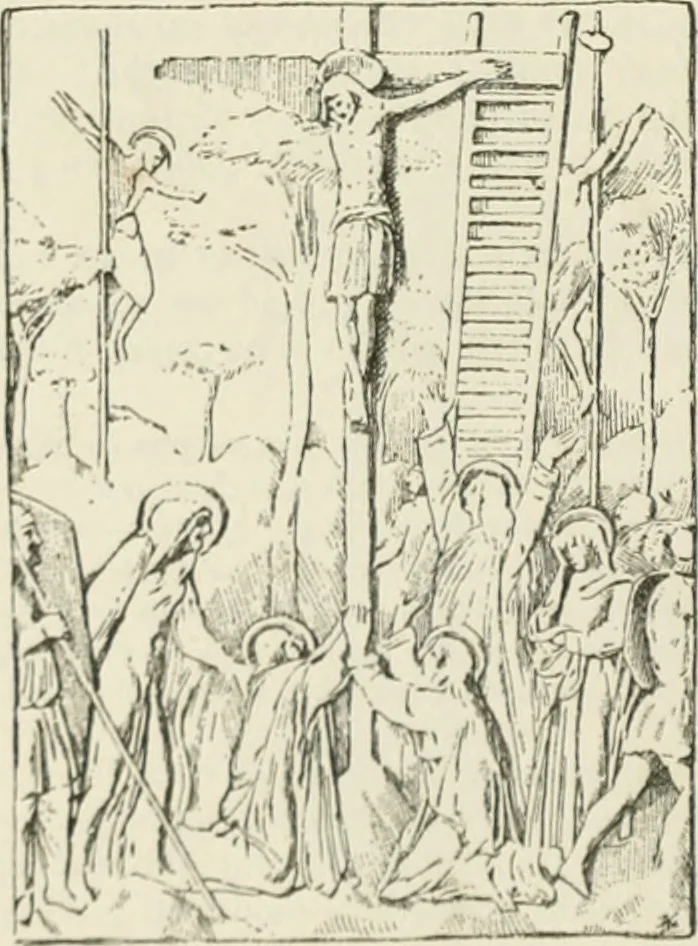 An illustration from Beschreibung der Bildwerke der christlichen Epoche. Bearb. von Wilhelm Bode und Hugo von Tschudi, 1888, leaf 29