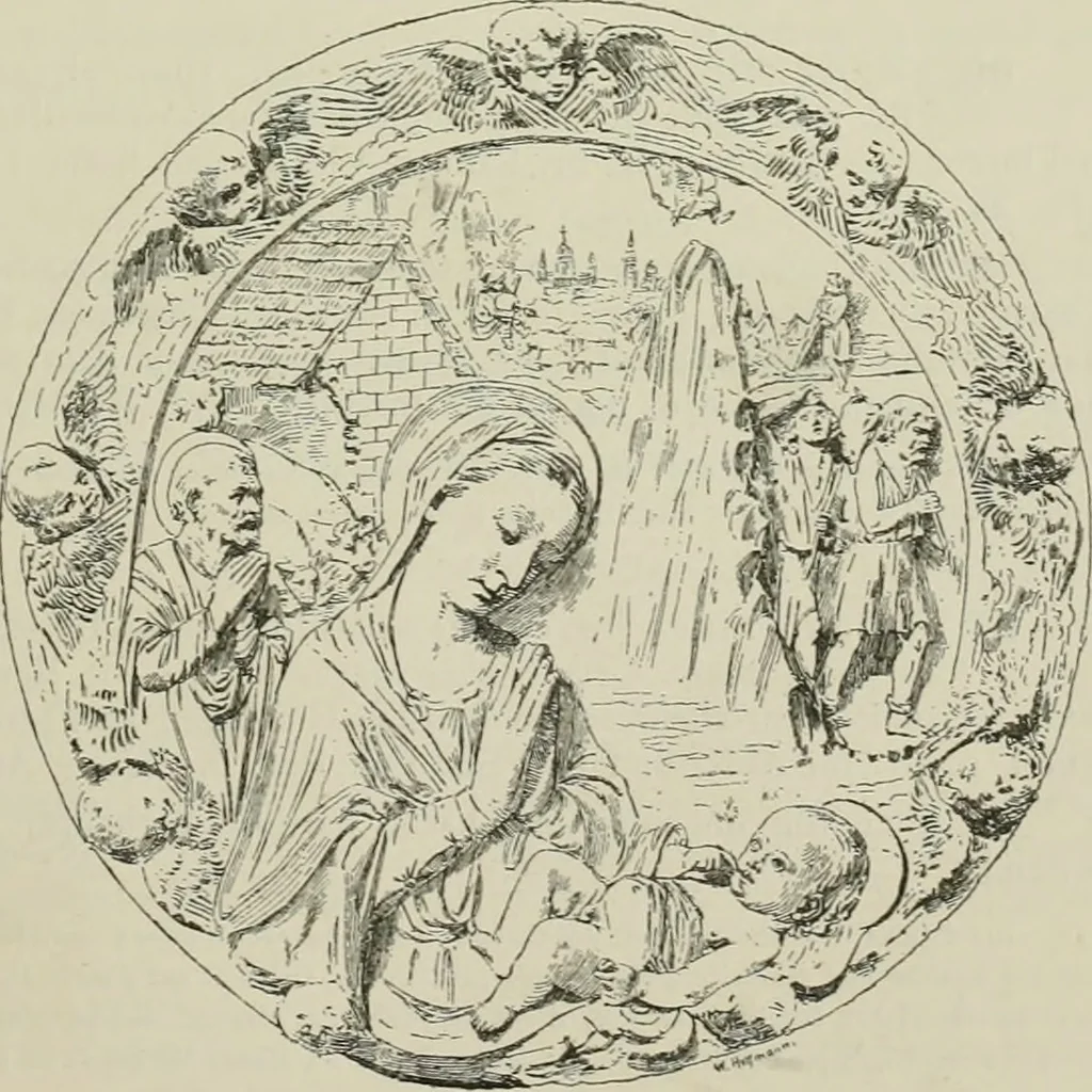 An illustration from Beschreibung der Bildwerke der christlichen Epoche. Bearb. von Wilhelm Bode und Hugo von Tschudi, 1888, leaf 36
