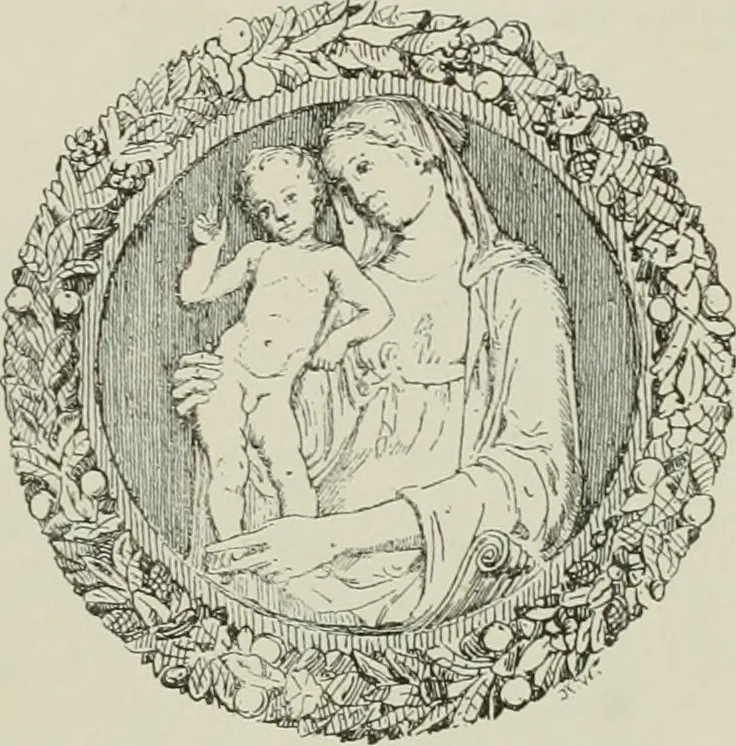 An illustration from Beschreibung der Bildwerke der christlichen Epoche. Bearb. von Wilhelm Bode und Hugo von Tschudi, 1888, leaf 54