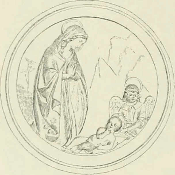 An illustration from Beschreibung der Bildwerke der christlichen Epoche. Bearb. von Wilhelm Bode und Hugo von Tschudi, 1888, leaf 55