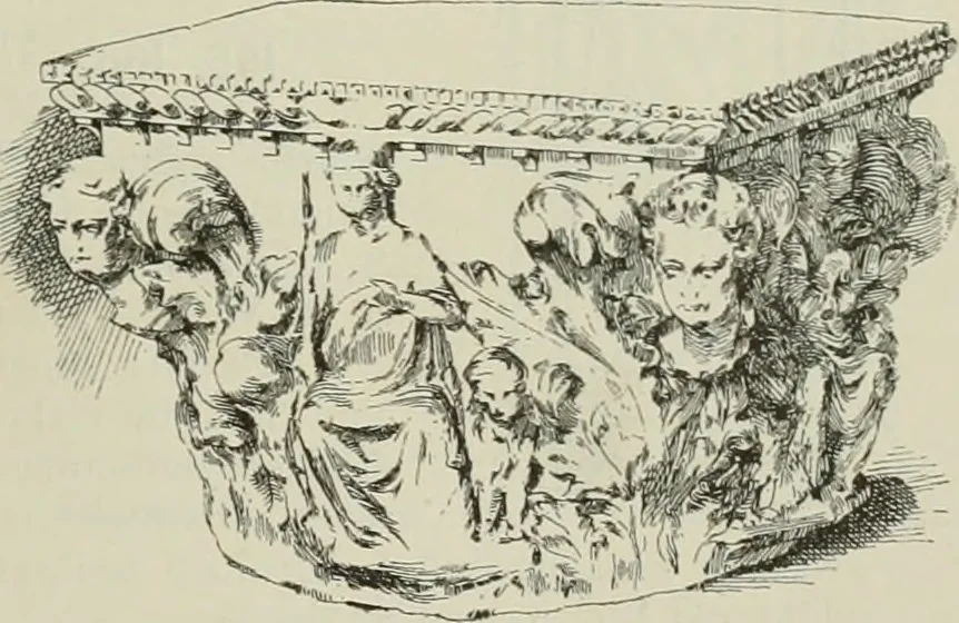 An illustration from Beschreibung der Bildwerke der christlichen Epoche. Bearb. von Wilhelm Bode und Hugo von Tschudi, 1888, leaf 64
