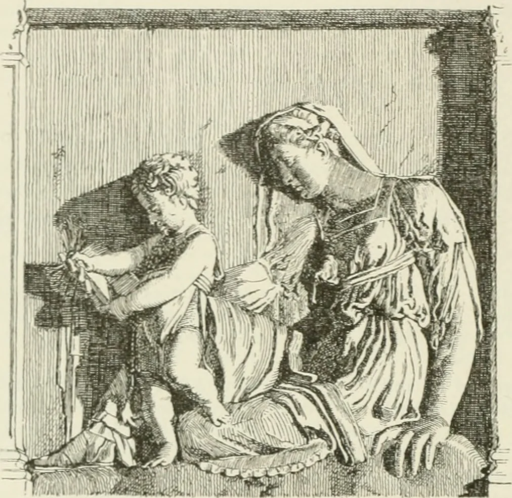 An illustration from Beschreibung der Bildwerke der christlichen Epoche. Bearb. von Wilhelm Bode und Hugo von Tschudi, 1888, leaf 83