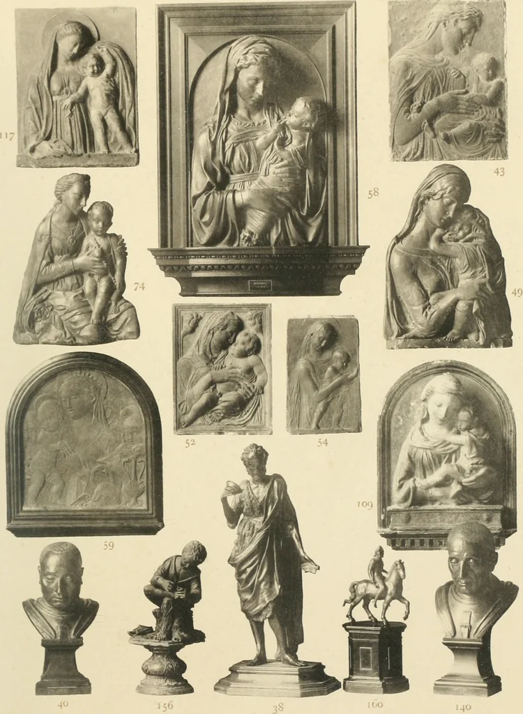 An illustration from Beschreibung der Bildwerke der christlichen Epoche. Bearb. von Wilhelm Bode und Hugo von Tschudi, 1888, leaf 10