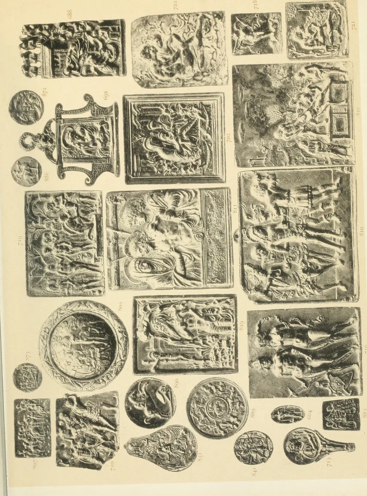An illustration from Beschreibung der Bildwerke der christlichen Epoche. Bearb. von Wilhelm Bode und Hugo von Tschudi, 1888, leaf 112