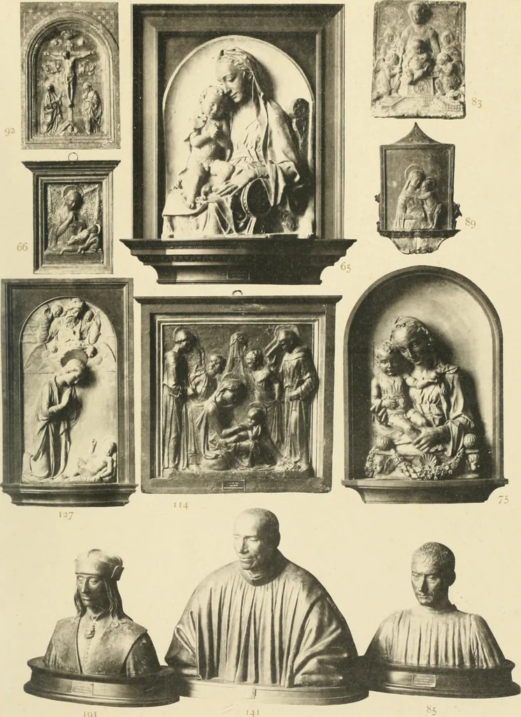 An illustration from Beschreibung der Bildwerke der christlichen Epoche. Bearb. von Wilhelm Bode und Hugo von Tschudi, 1888, leaf 16