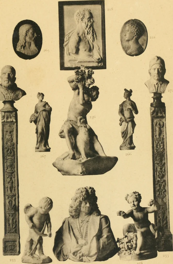 An illustration from Beschreibung der Bildwerke der christlichen Epoche. Bearb. von Wilhelm Bode und Hugo von Tschudi, 1888, leaf 36