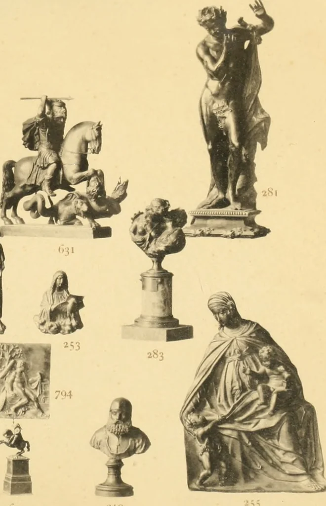 An illustration from Beschreibung der Bildwerke der christlichen Epoche. Bearb. von Wilhelm Bode und Hugo von Tschudi, 1888, leaf 40