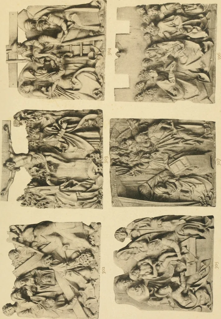 An illustration from Beschreibung der Bildwerke der christlichen Epoche. Bearb. von Wilhelm Bode und Hugo von Tschudi, 1888, leaf 58