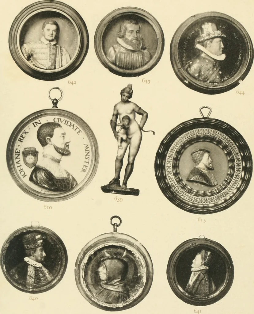 An illustration from Beschreibung der Bildwerke der christlichen Epoche. Bearb. von Wilhelm Bode und Hugo von Tschudi, 1888, leaf 66