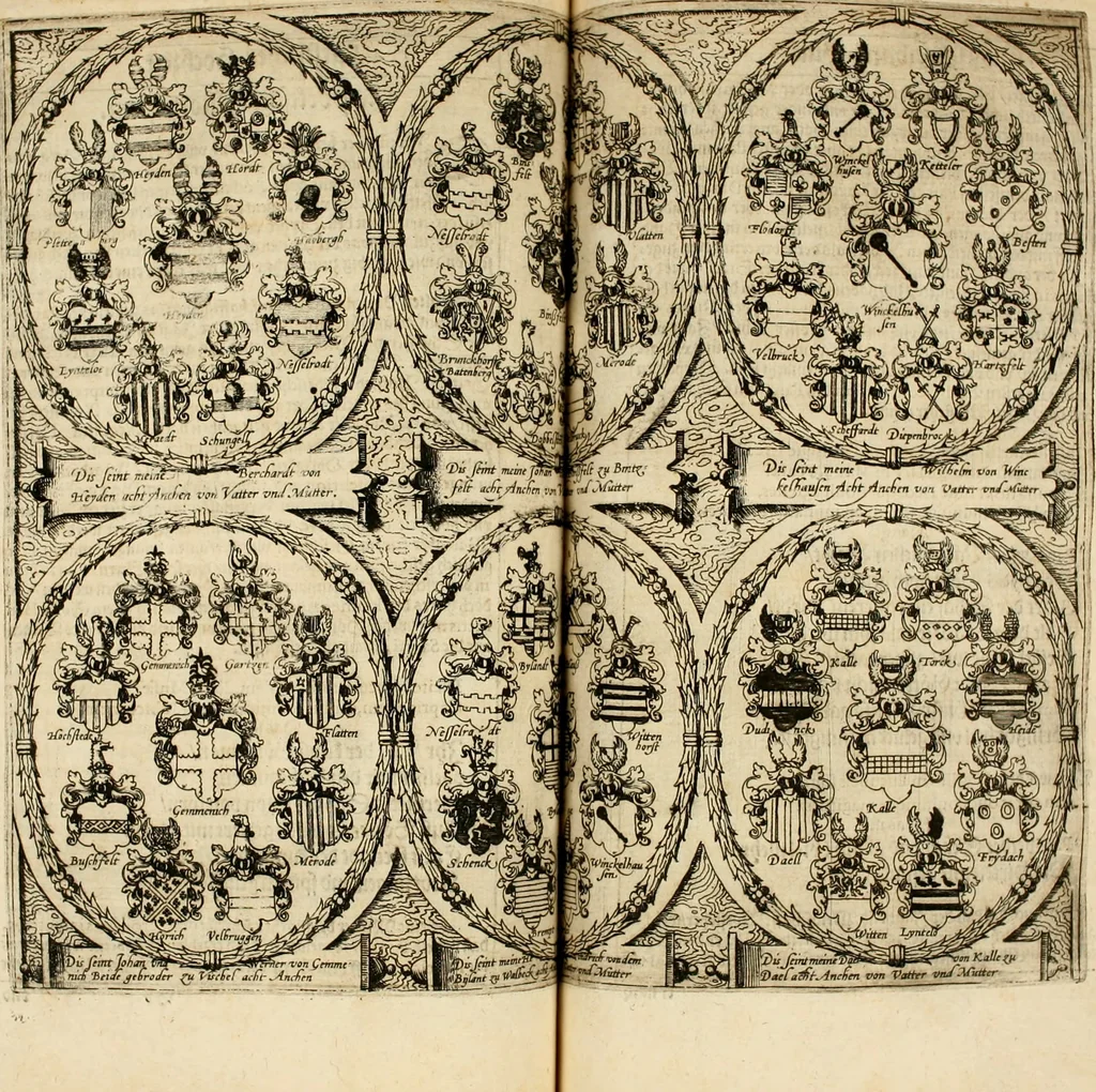 An illustration from Beschreibung derer fürstlicher güligscher &c. Hochzeit : so im Jahr Christi tausent fünffhundert achtzig fünff, am sechszehenden Junij vnd nechstfolgenden acht Tagen, zu Düsseldorff mit grossen Freuden, fürstlichen Triumph vnd Herrligkeit gehalten worden, 1587, leaf 160