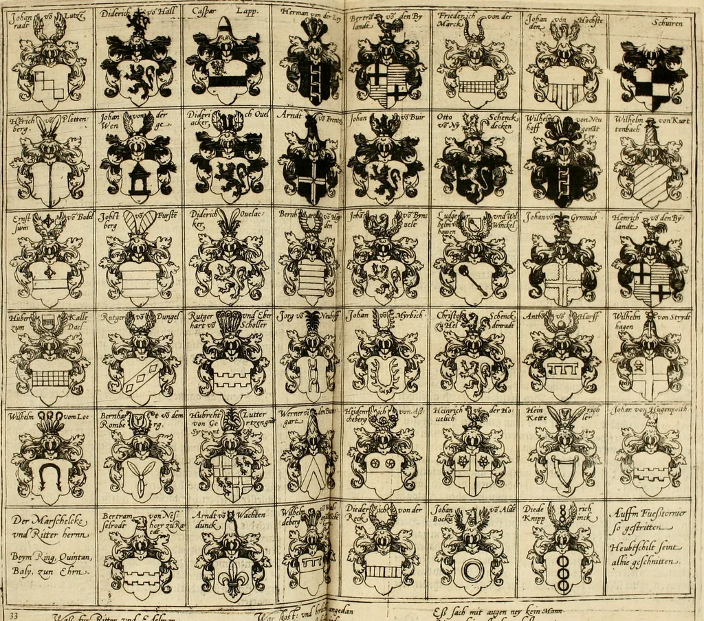 An illustration from Beschreibung derer fürstlicher güligscher &c. Hochzeit : so im Jahr Christi tausent fünffhundert achtzig fünff, am sechszehenden Junij vnd nechstfolgenden acht Tagen, zu Düsseldorff mit grossen Freuden, fürstlichen Triumph vnd Herrligkeit gehalten worden, 1587, leaf 260
